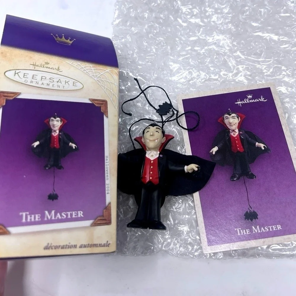 2004 Hallmark Mansion on Ravenwood Lane Halloween Collection Ornament Lot 6 NOS